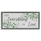 Stupell Industries Do Everything in Love Botanicals Floating Frame By Marcus Prime